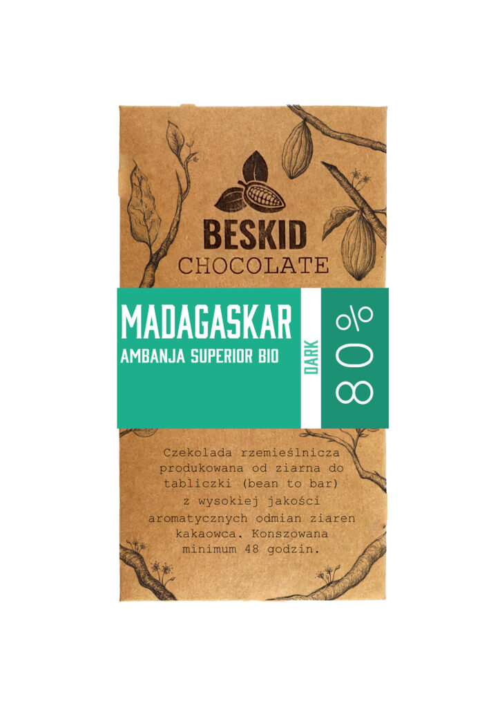 Czekolada Madagaskar Ambanja Superior BIO 80% ciemna