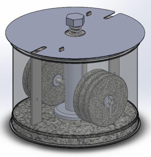 Obsada kamieni melangera - stal nierdzewna (duża)