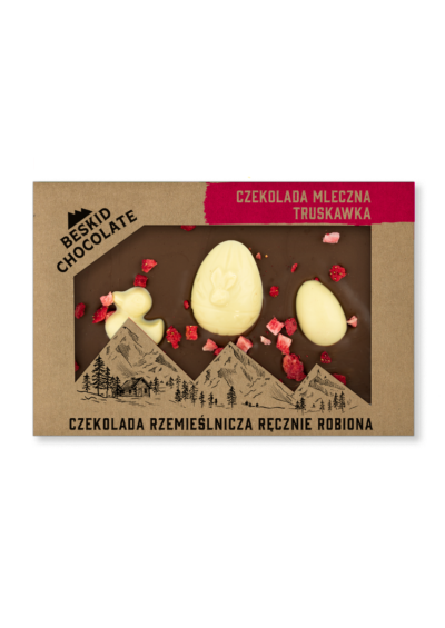 Czekolada mleczna z truskawkami i wielkanocnymi figurkami - obrazek 3