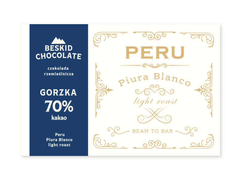 Czekolada gorzka 70% Peru Piura Blanco light roast