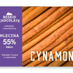 Beskid Chocolate Czekolada mleczna 55% Kolumbia Tumaco z cynamonem 70g