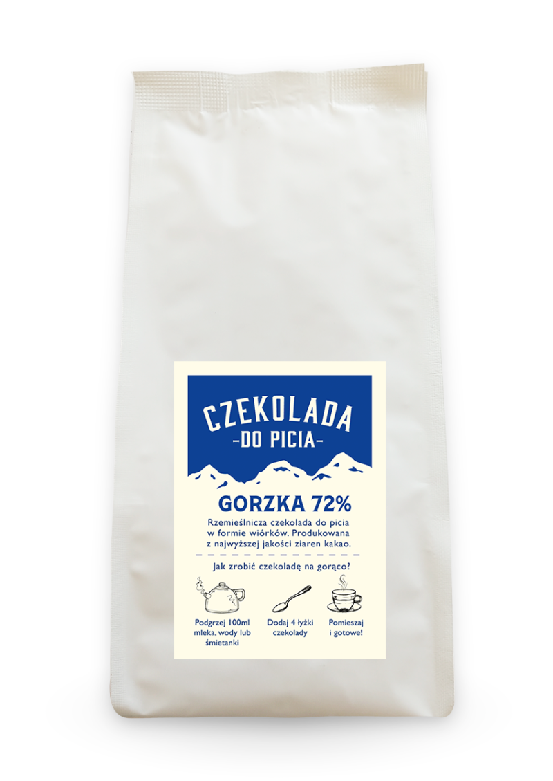 czekolada do picia 0,5kg gorzka 72%