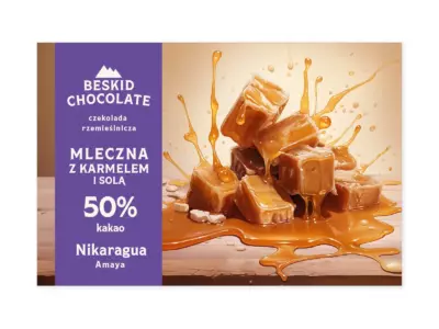 Czekolada mleczna Nikaragua Amaya 50% z karmelem i solą
