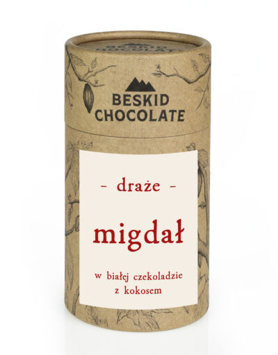 Draże migdał w czekoladzie kokosowej 160 g