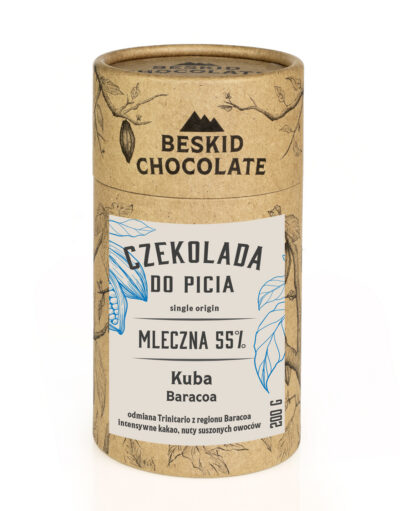 Czekolada do picia mleczna 55% Kuba Baracoa