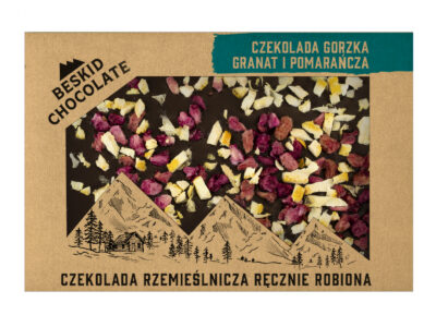 Czekolada gorzka z pomarańczą i granatem