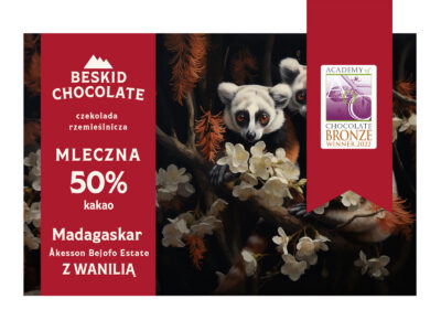 Czekolada mleczna Madagaskar 50% z wanilią