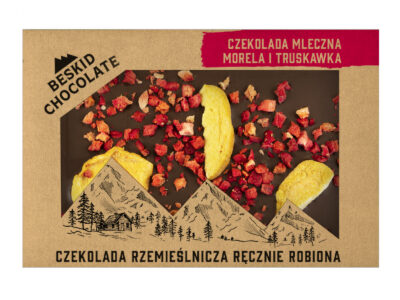 Czekolada mleczna z truskawkami i morelami