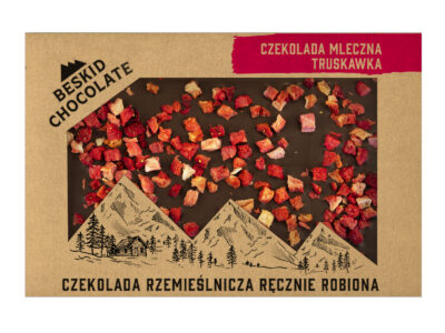 Czekolada mleczna z truskawkami