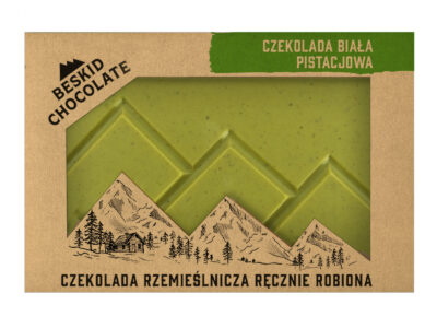Czekolada biała pistacjowa