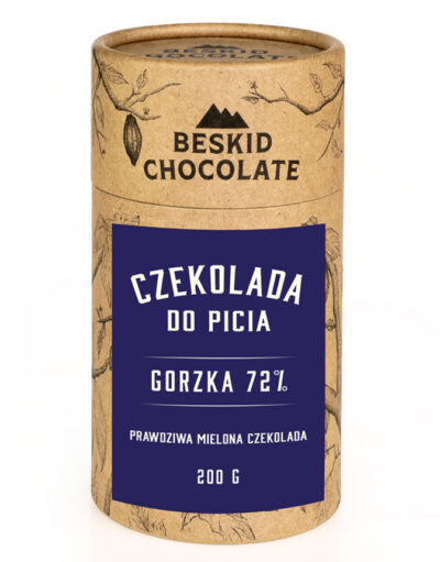 Czekolada do picia gorzka 72% 200g tuba