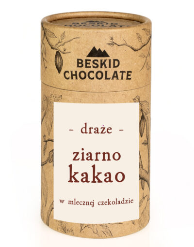 Draże ziarno kakao w mlecznej czekoladzie 160 g