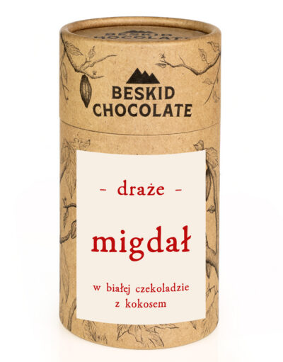 Draże migdał w czekoladzie kokosowej 160 g