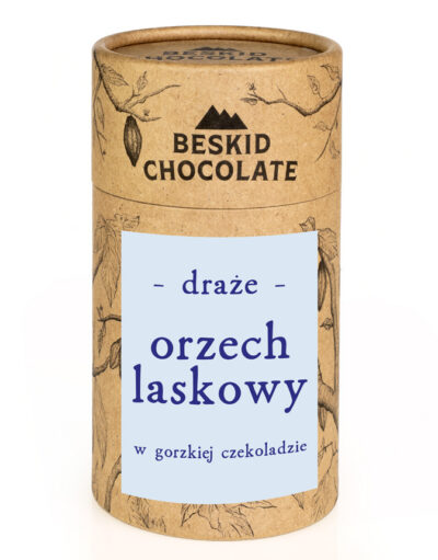 Draże orzech laskowy w gorzkiej czekoladzie 160 g