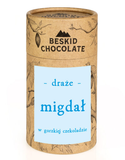 Draże migdał w gorzkiej czekoladzie 160 g