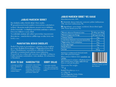 Tabliczka Jabłko Marchew sorbet 40% - obrazek 3